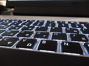 A person adjusts privacy settings in a web browser on a laptop screen.